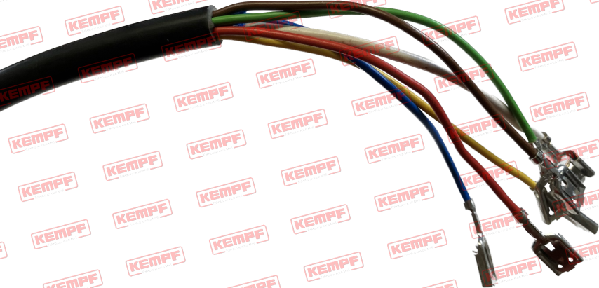 111411 Kempf Kabel f. Doppelfunktionsleuchten Ermax, 7 pol., 3m